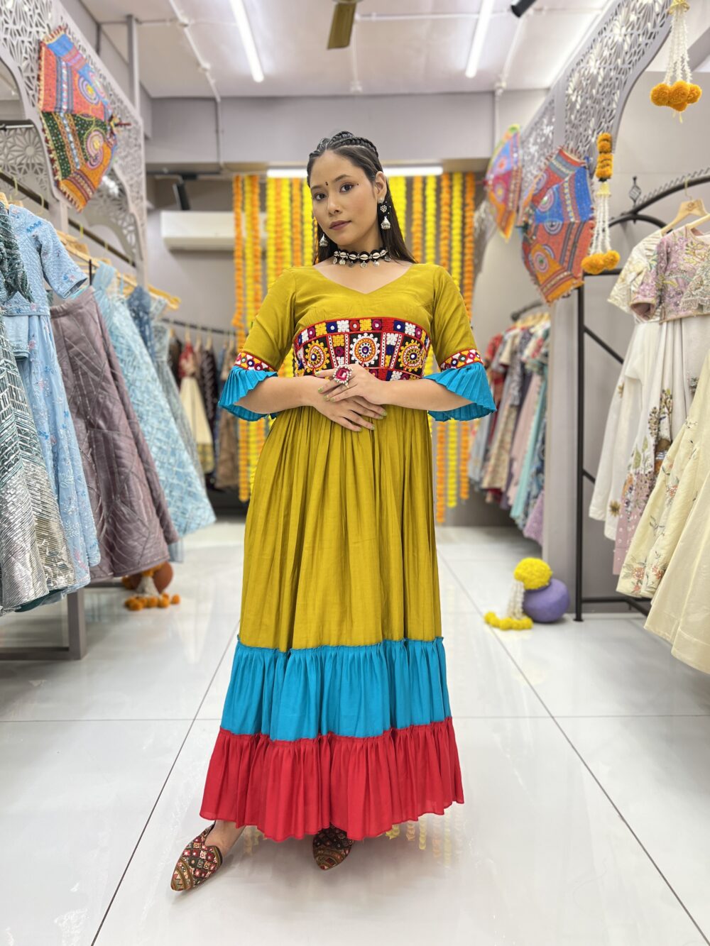 Navratna Gamthi Art Fusion Gown