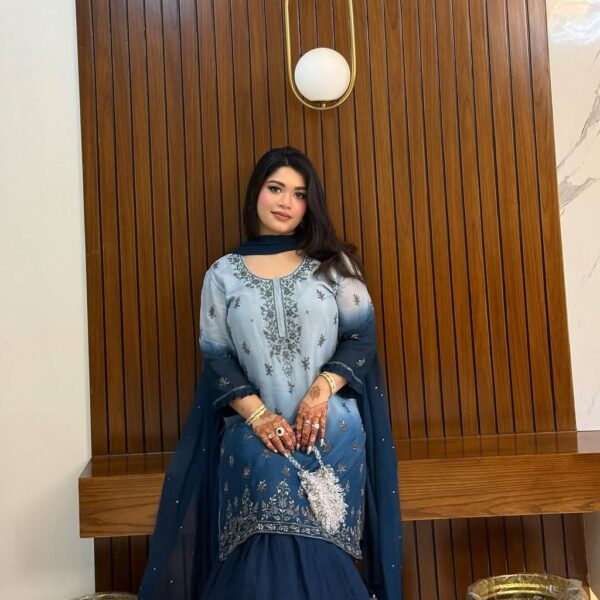 Dual Tone Ethnic Kurta Set