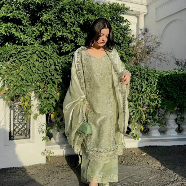 Premium Lace & Sequin Kurta Set