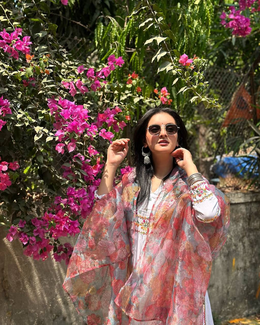 Nargis Flowery Fusion Kurta Set