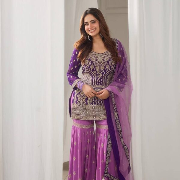 Aangan Queen Sharara Suit