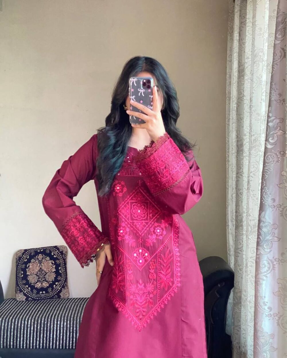 Meher Crimson Glow Kurta Collection - Image 3