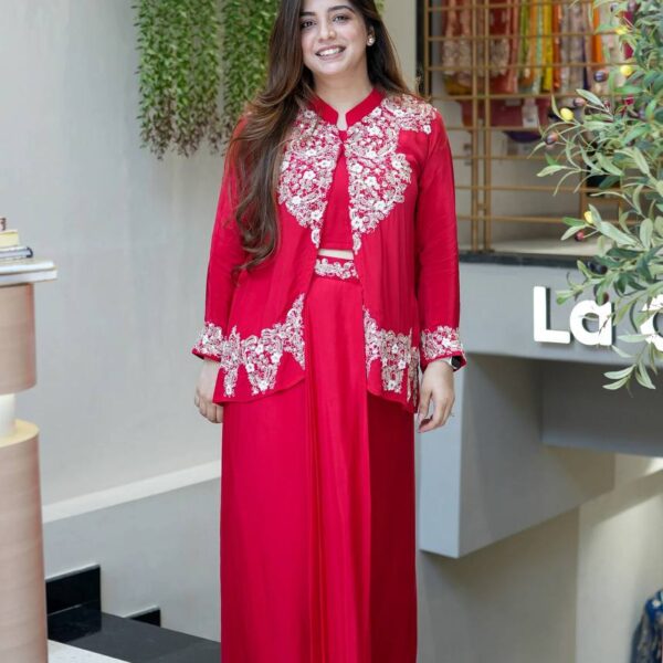Blush Ember Embroidered Dress
