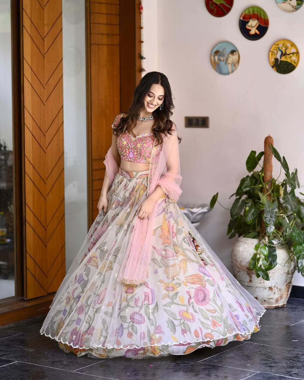 Lily Charm Printed Lehenga - Image 2